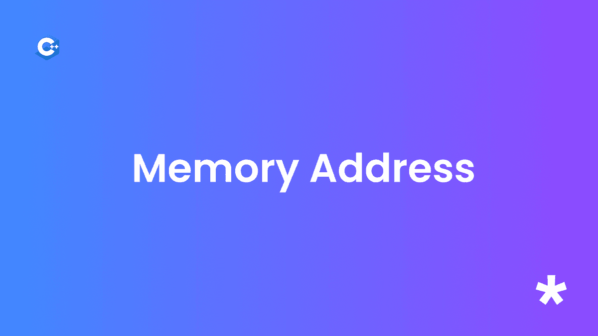 Les adresses mémoires en C++