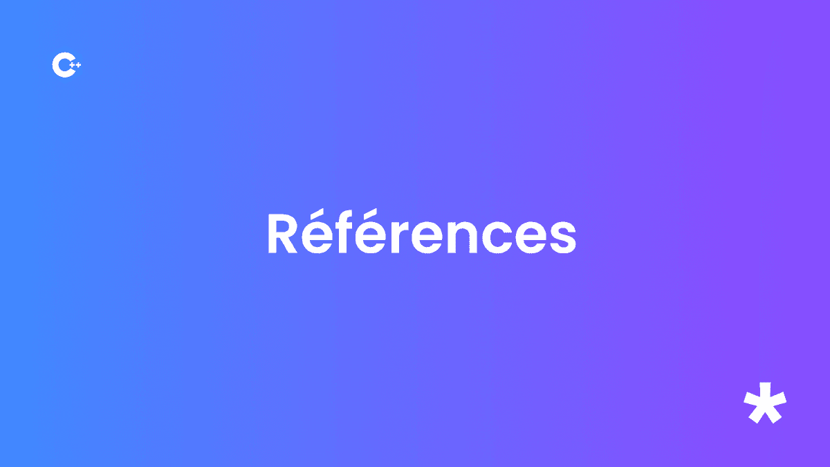 Les Références en C++