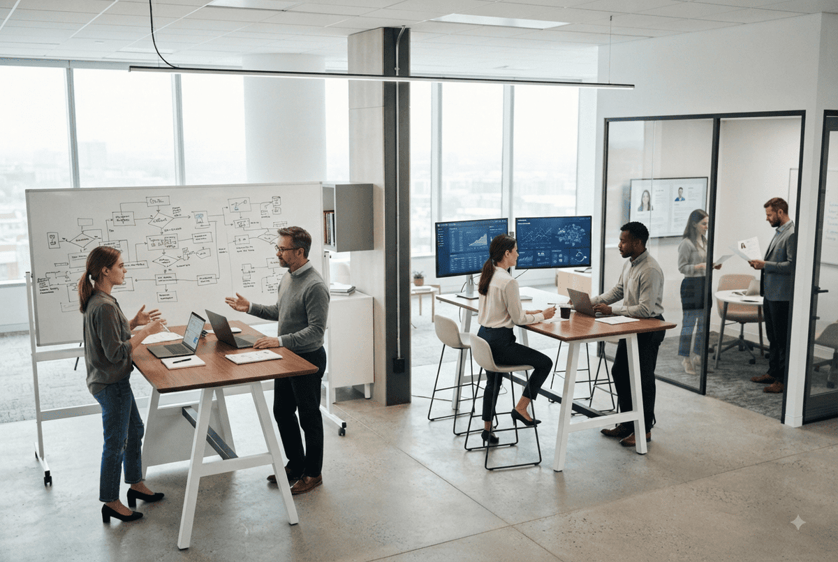 Espace de travail interconnecté et synergie